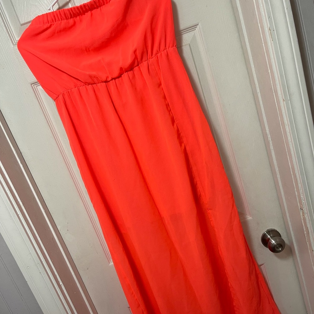 Dress only worn once. Fits small for a 14